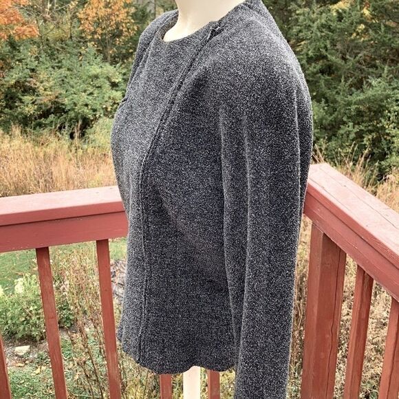 Dana Buchman grey stretch Moto top jacket 10 - Picture 2 of 16